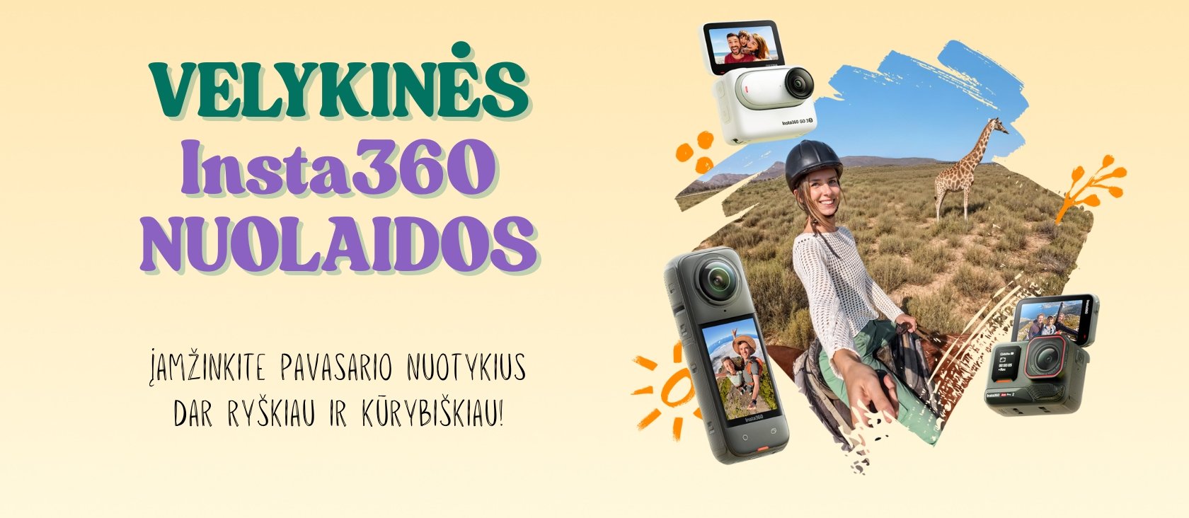 Velykinės Insta360 nuolaidos!
