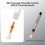 10Pcs Double-Headed Cleaning Stick Set, CMOS APS-C Frame Cleaning Stick 24mm Cleaning Cloth Sticks Set