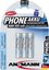 1x3 Ansmann maxE NiMH rech.bat. Micro AAA 800 mAh DECT PHONE