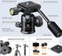 26mm Metal Tripod Ball Head with Handle 360 Degree Rotating Panoramic