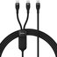 2in1 USB cable Baseus Flash Series USB-C do USB-C 100W, 1.5m (black