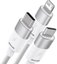 3in1 USB cable Baseus StarSpeed Series, USB-C + Micro + Lightning 3,5A, 1.2m (White)