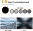 55mm Black Mist 1/4 and ND2-ND32 (1-5 Stop) Variable ND Lens Filter 2 in 1 with 28 Multi-Layer Coatings - Nano X Series