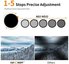 62mm Black Mist 1/4 and ND2-ND32 (1-5 Stop) Variable ND Lens Filter 2 in 1 with 28 Multi-Layer Coatings - Nano X Series
