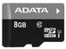 A-DATA 8GB Premier microSDHC UHS-I U1 Card (Class 10), Sequential reads are up to 50 MB/second, and write speeds reach the UHS-I speed class 1 specification, with 1 Adapter, retail