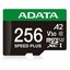 Adata microSD Speed Plus card 256GB UHS1 U3 V30 A2 180/160 MB/s
