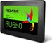 ADATA Ultimate SU650 512 GB, SSD form factor 2.5", SSD interface SATA 6Gb/s, Write speed 450 MB/s, Read speed 520 MB/s
