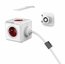 allocacoc PowerCube Extended 3 m incl. 3 m Cable red Type F