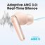 Anker Soundcore Earbuds with Dolby Audio | Liberty 5 | Bluetooth | In-Ear | Microphone | Noise canceling | Wireless | Pink