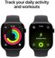 Apple Watch 11 GPS 46mm Sport Band M/L, jet black/black (MEUX4ET/A)