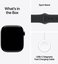 Apple Watch 11 GPS + Cellular 42mm Sport Band S/M, jet black/black (MF834ET/A)