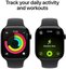 Apple Watch 11 GPS + Cellular 42mm Sport Band S/M, jet black/black (MF834ET/A)