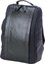 Artisan & Artist I RR4-06C I Leather Panel Backpack, Navy