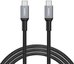 AUKEY CB-CD6 Ultrafast Braided uick Charge USB C - USB C 2m