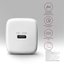 AXAGON ACU-PD20W Wall charger 20W, 1x port USB-C, PD3.0/PPS/QC4+/AFC/Apple, white