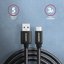 AXAGON BUCM3-AM10AB SPEED cable USB-C <-> USB-A, 1m, USB 3.2 Gen 1, 3A, ALU, braid