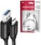 AXAGON BUCM3-AM10AB SPEED cable USB-C <-> USB-A, 1m, USB 3.2 Gen 1, 3A, ALU, braid