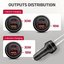AXAGON PWC-PQ48 Car charger 48W, USB-A + USB-C, PD3.0/PPS/QC4+/SFC, Black