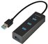 AXAGON Four-port USB 3.0 hub with fast charging and power support | HUE-S2B