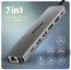 AXAGON HMC-7HX2 USB hub 7in1 5Gbps 2xHDMI GLAN USB-C