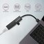 AXAGON Hub HMA-GL3A 3x USB-A + GLAN, USB3.2 Gen 1, metal, 20cm USB-A cable