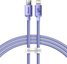 Baseus Crystal Shine cable USB-C to Lightning, 20W, PD, 1.2m (purple)