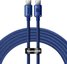Baseus Crystal Shine cable USB-C to USB-C, 100W, 2m (blue)