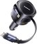 Baseus Enjoyment Max car charger with USB-C+Lightning cables and USB-A+USB-C ports 90W Black
