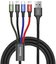 Baseus Fast USB cable 4in1 USB-C / 2x Lightning / Micro 3,5A 1,2m - black