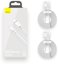 Baseus Simple Wisdom Data Cable Kit USB to Lightning 2.4A (2PCS/Set）1.5m White