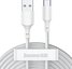 Baseus Simple Wisdom Data Cable Kit USB to Type-C 5A (2PCS/Set）1.5m White