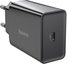 Baseus Speed Mini Quick Charger, USB-C, PD, 3A, 20W (black)