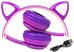 BLOW Wireless headset Bluetooth 5.0 LED for kids purple ears