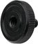 Caruba adapter screw 1/4"M 1/4"F with metal grip black