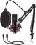 Condenser microphone with tripod Fifine T732 (black)