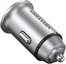 Dual Port Car Charger Vention FFBH0 USB A+C(18/20) Gray