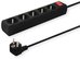 Elmak Power strip with anti-surge protection 5 outlets with ground wire, 5m Savio LZ-03