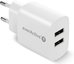 everActive PHONE CHARGER 2X USB 2, 4A 12W WHITE