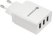 everActive PHONE CHARGER 3X USB 3, 4A WHITE