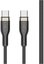 FIXED Braided Cable USB-C/USB-C, 1,2m, 100W, Black