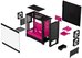 Fractal Design Pop Air RGB Magenta Core TG Clear Tint, ATX, mATX, Mini ITX, Power supply included No