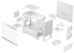 Fractal Design Pop Mini Air RGB White TG Clear Tint, mATX, Mini ITX, Power supply included No