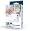 Gembird GaN USB-A USB-C Charger LED 65W PD QC3.0 white