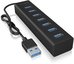 IcyBox ICY BOX IB-HUB1700-U3 7-Port USB HUB+powerada