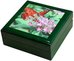 Ювелирная коробочка 14x14 см, зелёная