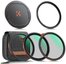K&F Concept 82MM Nano-X Series Magnetic Filter Kit (CPL+ND3-32+Black Mist 1/4)