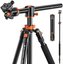 K&F Concept K&F 2.4m Overhead Camera Tripod Transverse Center Column 10kg Load with Detachable Monopod