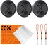 K&F Concept K&F 55MM Lens Caps Kit with K&F LOGO caps*3+Anti-lost rope*3+vacuum cleaning cloth*3