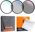 K&F Concept K&F 72mm 3pcs Professional Lens Filter Kit (MCUV/CPL/ND4) + Filter Pouch+3pcs*Cleaning Cloth