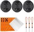 K&F Concept K&F 72MM Lens Caps Kit with K&F LOGO caps*3+Anti-lost rope*3+vacuum cleaning cloth*3